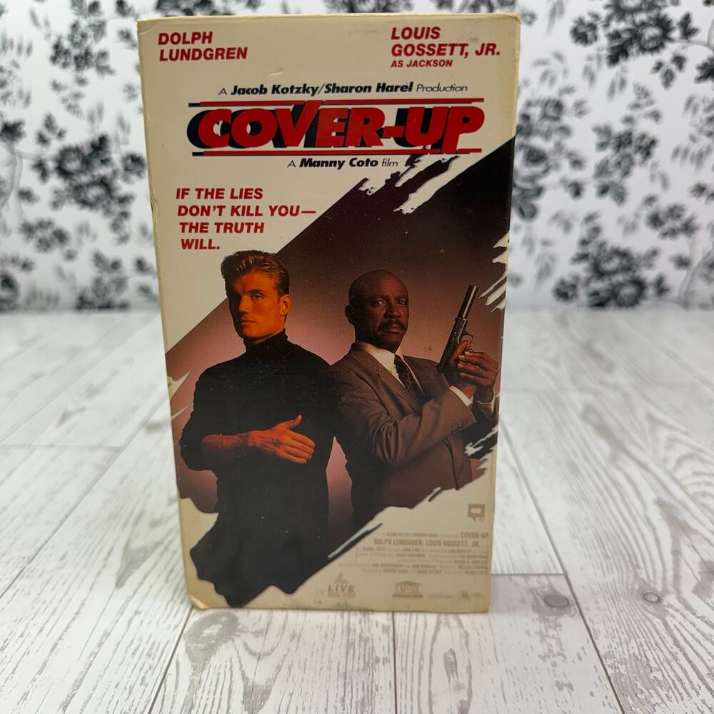 Cover-Up-VHS-Dolph Lundgren/Louis Gossett Jr-Terrorism/Action-Rated R